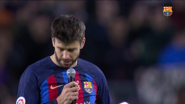 Gerard Pique's last words as Barça player